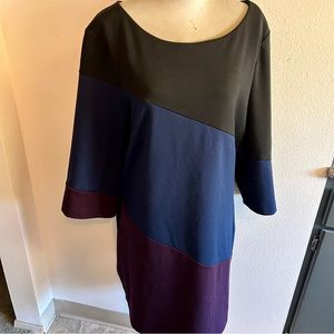 Taylor brand dress color blocked style sz 18W good condition